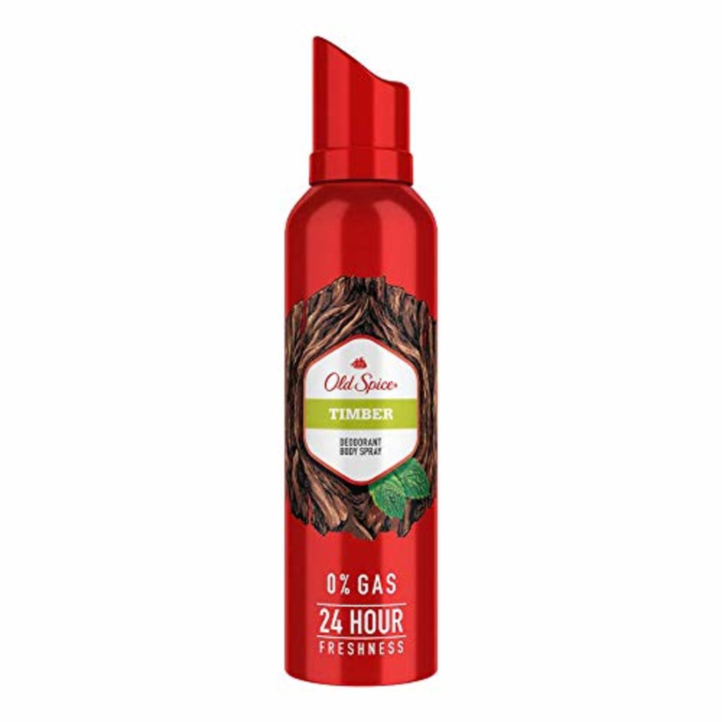 Old Spice Timber No Gas Deodorant Body Spray Perfume for Men 140 ml