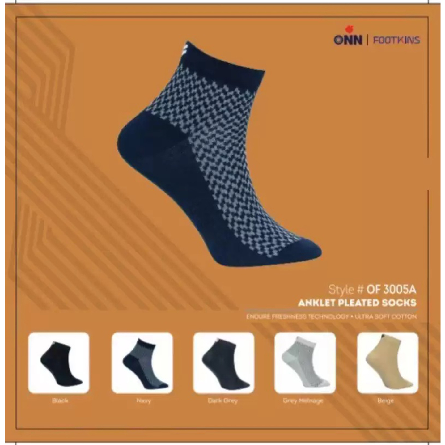 Printed Ankle Length Socks for Men