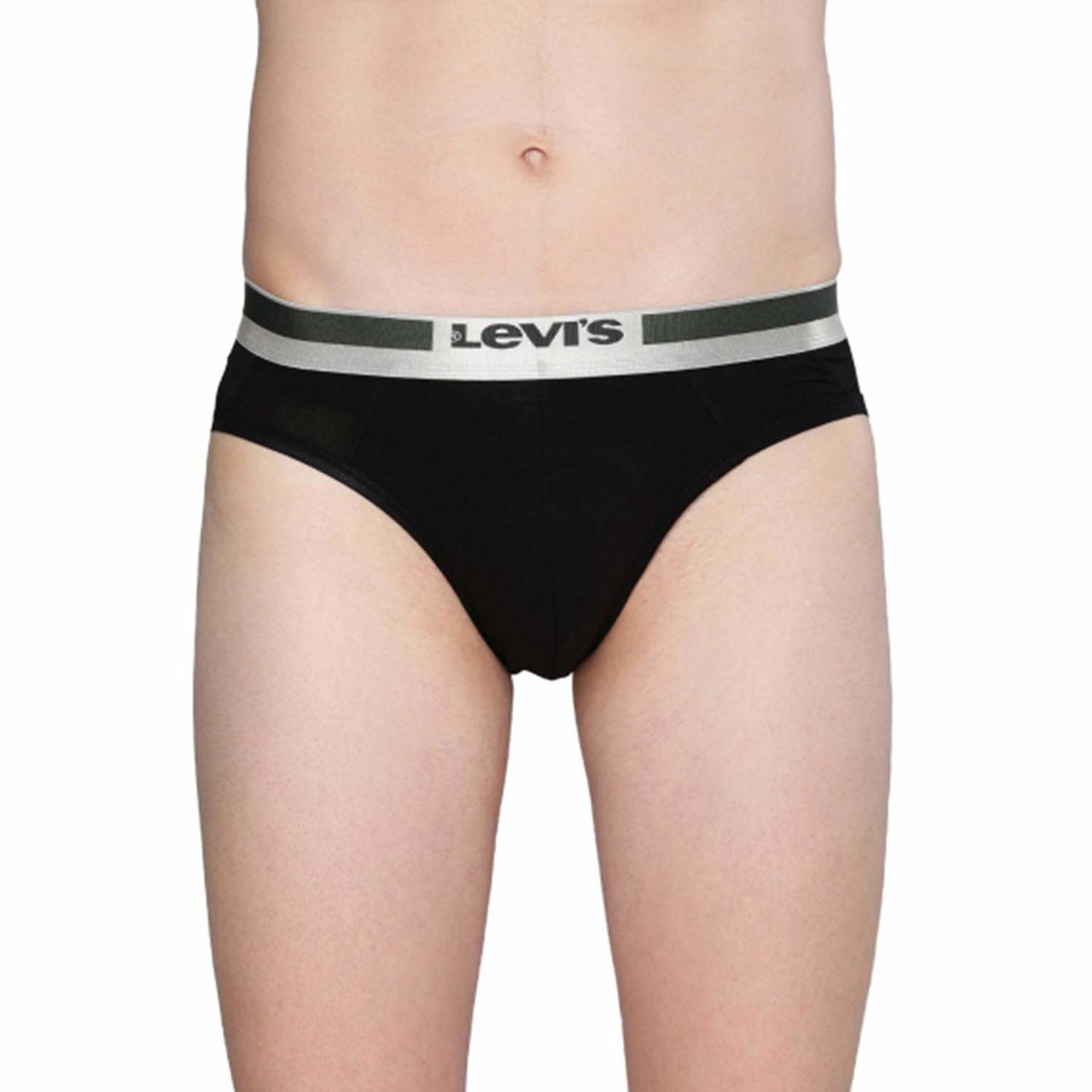 Levis Mens Ultra-Soft Supima Cotton Tencel Lycra 300 LS Solid Prime Brief Pack of 1