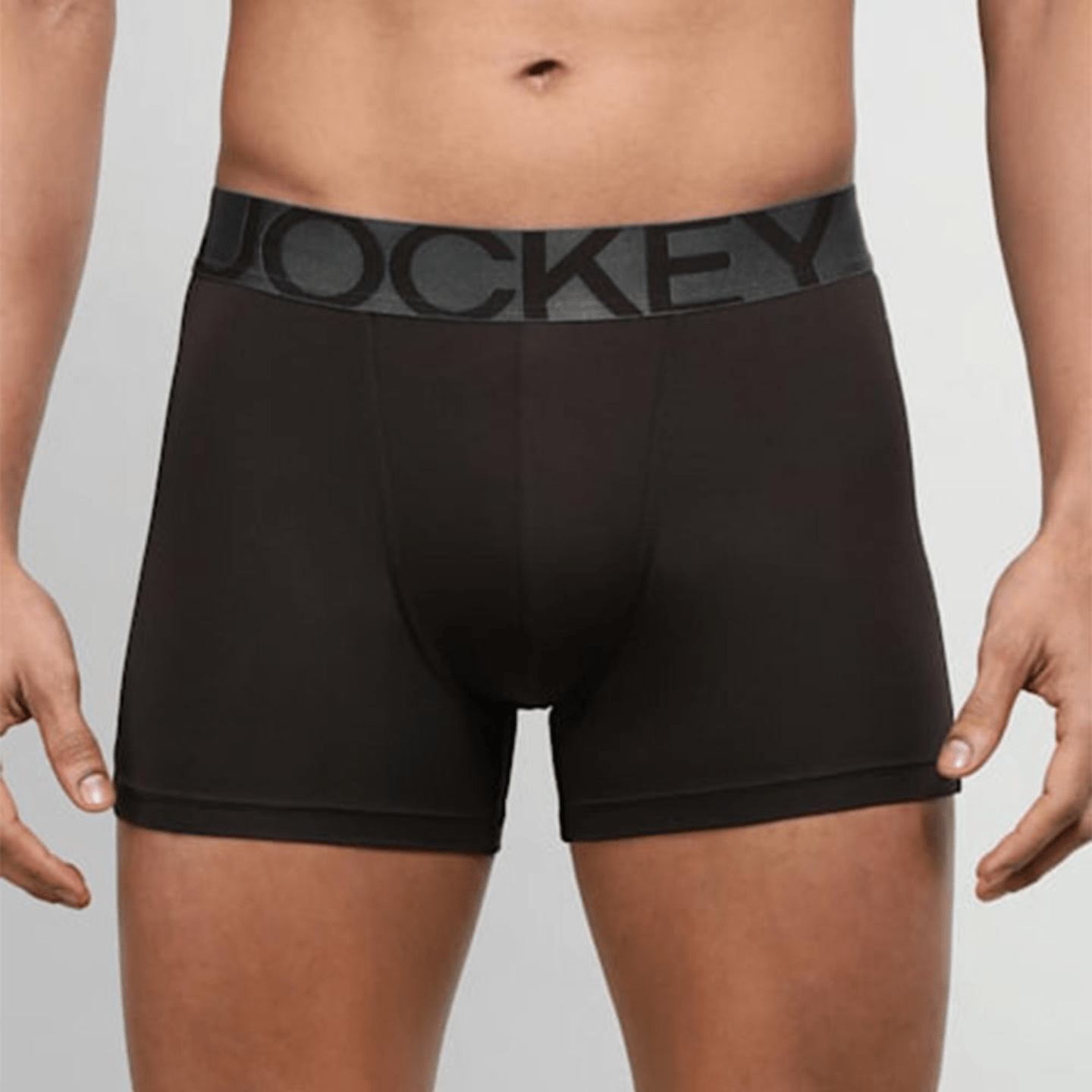 Jockey Men's Tactel Microfiber Elastane Stretch Solid Trunk | InnerMan