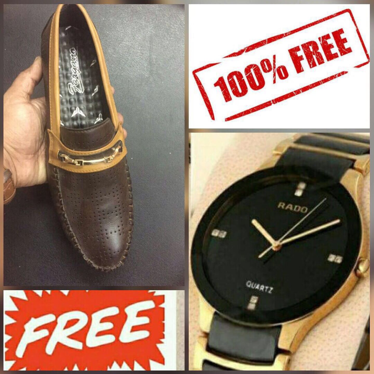 RADO Watch + Men's Loafers (Combo Offer)