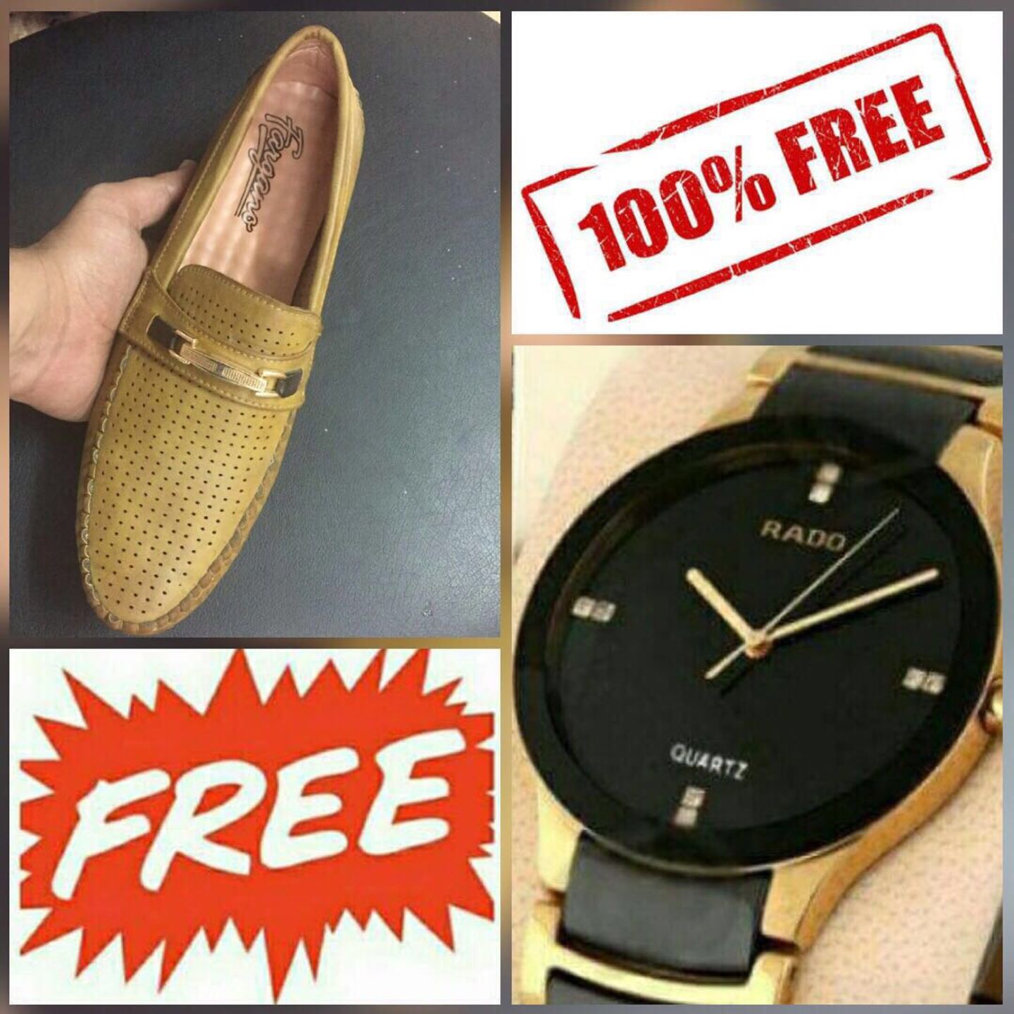 RADO Watch + Men's Loafers (Combo offer)