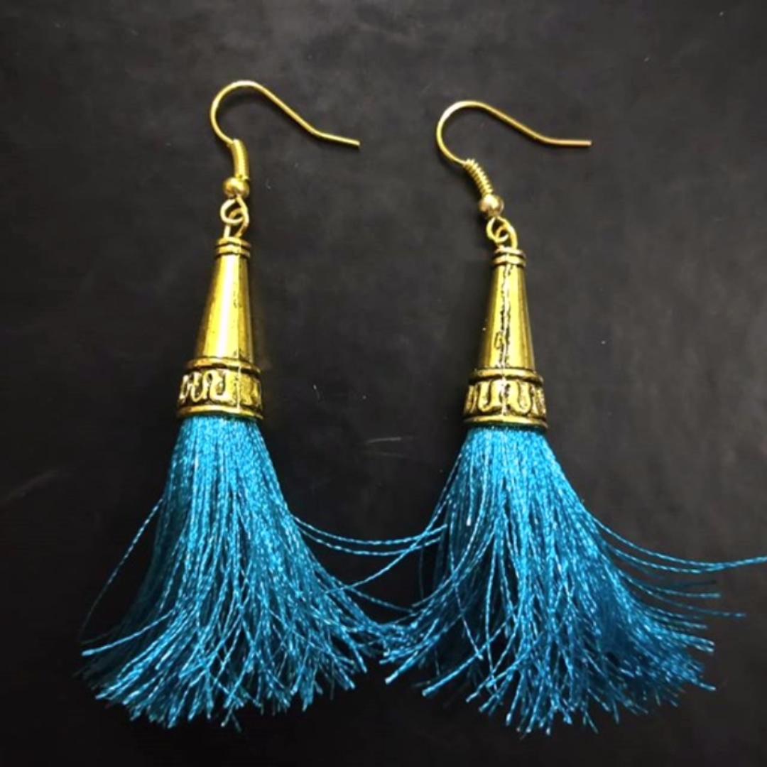 Blue cone Tassels