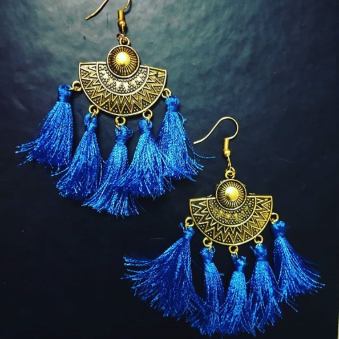 Blue Tassels