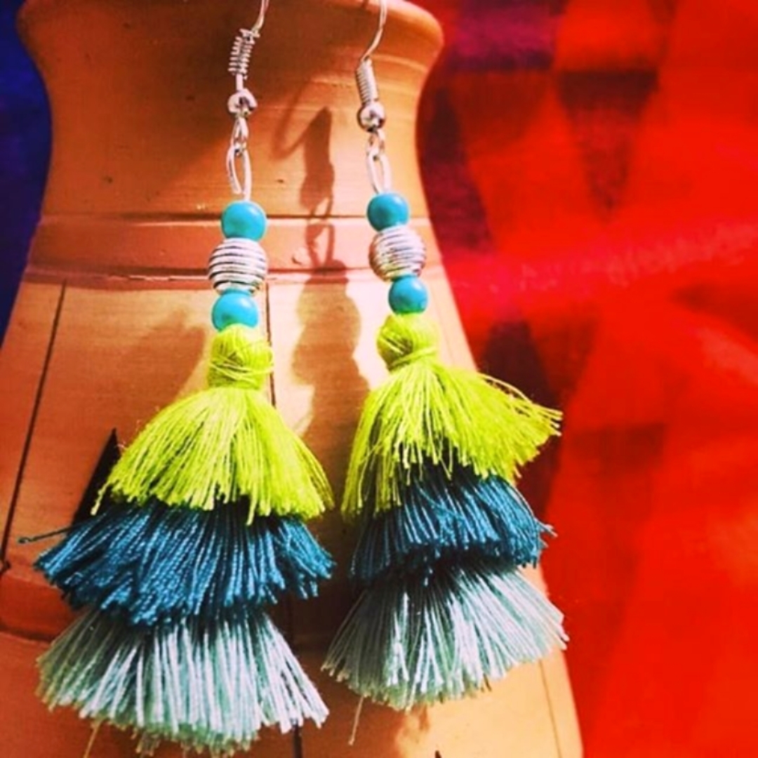 Unique green shades Tassels