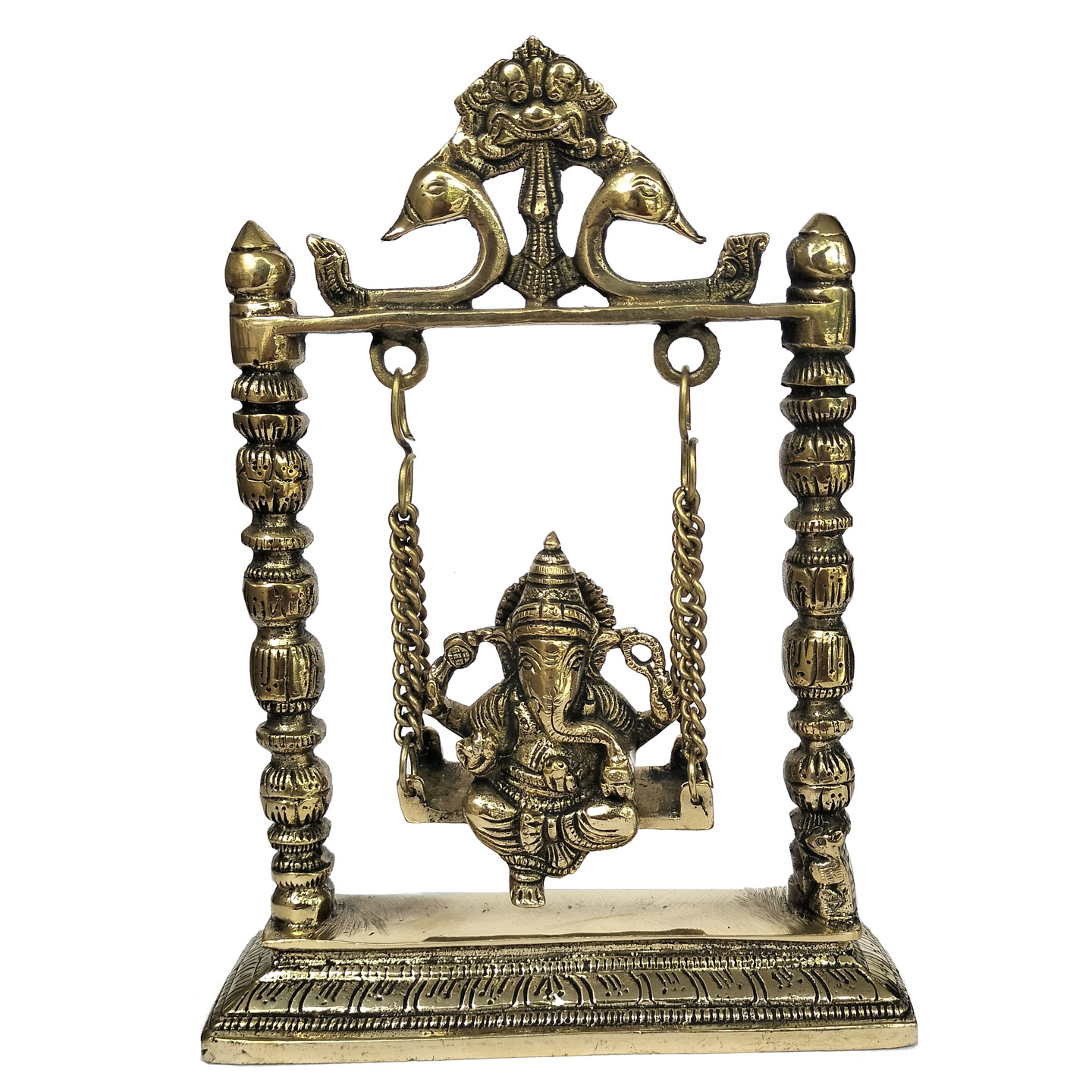Brass Swing Ganesha 39111