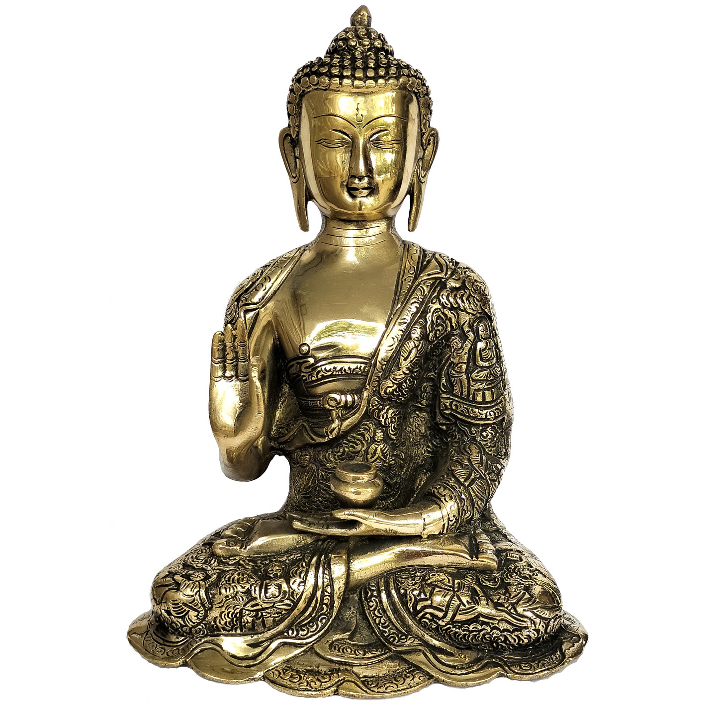 Brass Budha Sitting 39091