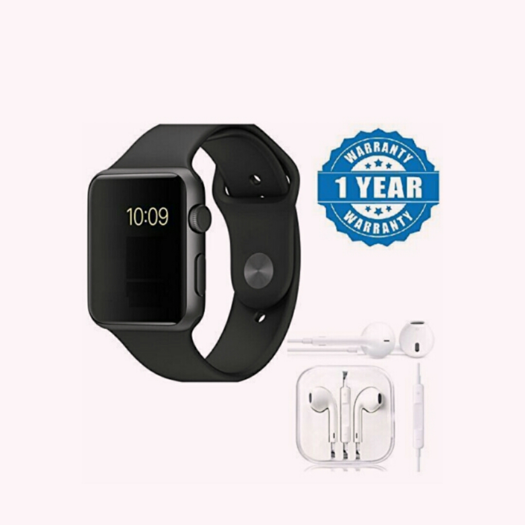 Mi Redmi Note 4G Compatible Certified N11 Bluetooth Sports Smart Watch (Calling, Internet) & Earphones with Mic