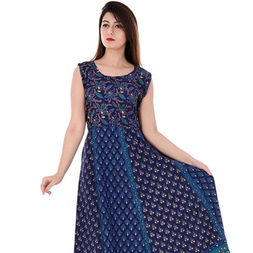 Rajasthani Hand-loom Print Long Frock