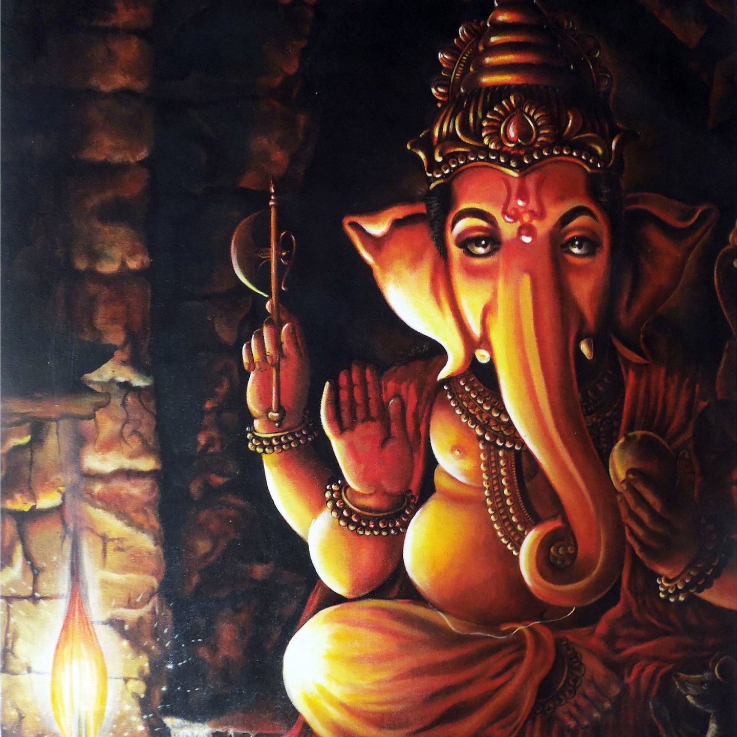 LORD GANESHA IN A CAVE