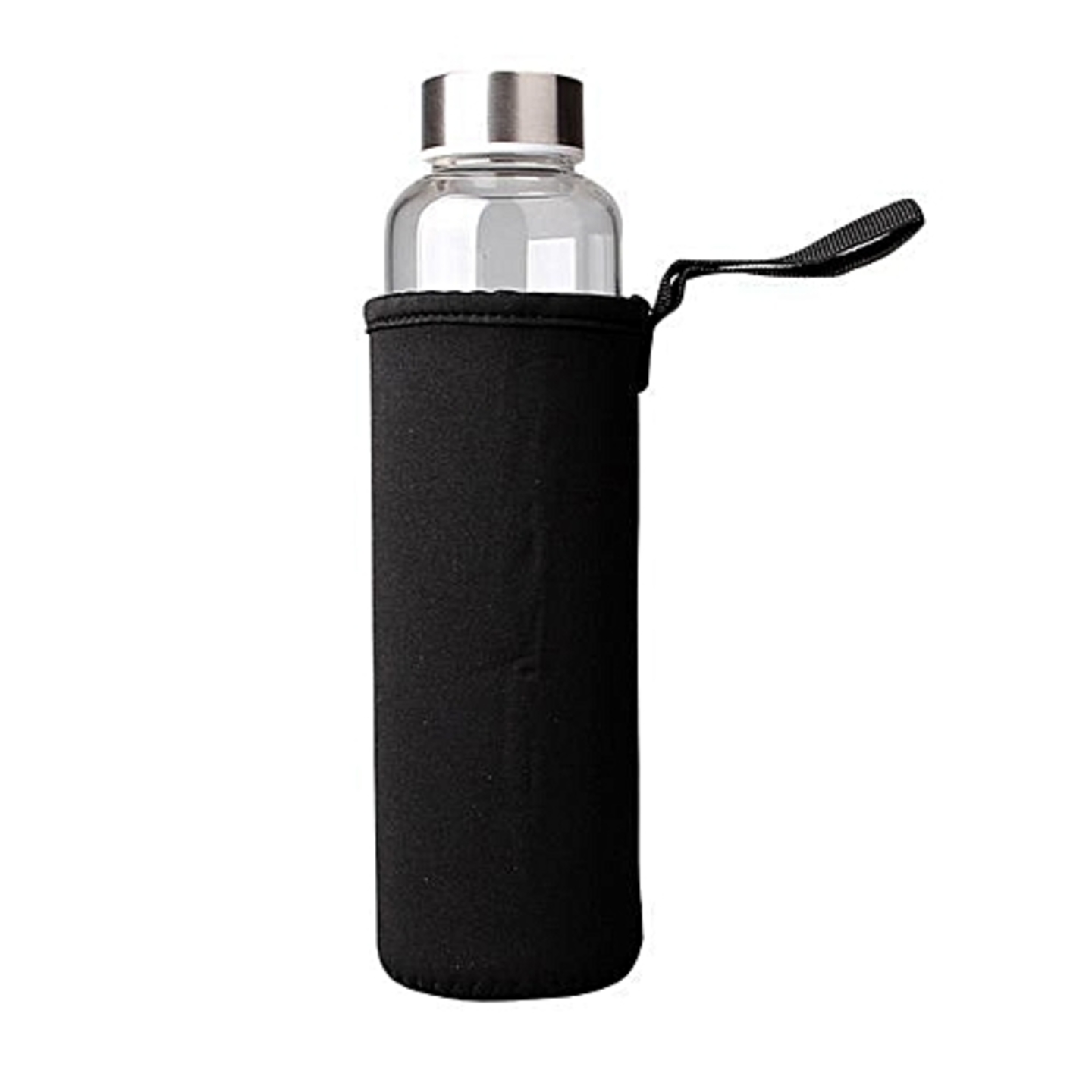 Glass water bottle with sleeves