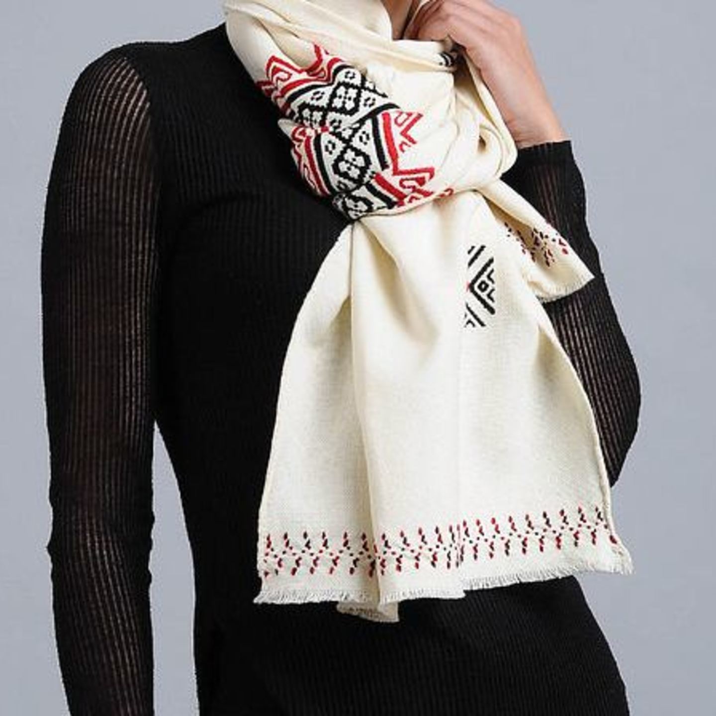 Toda Hand Embroidered Stole