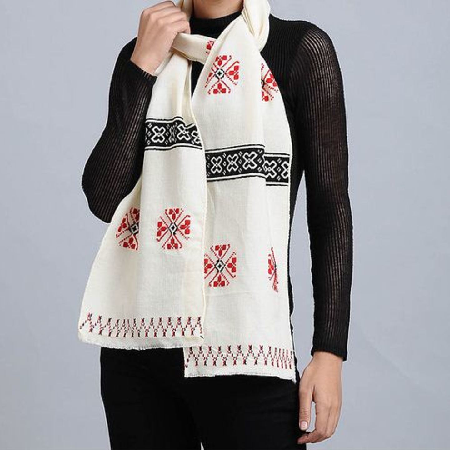 Toda Hand Embroidered Stole