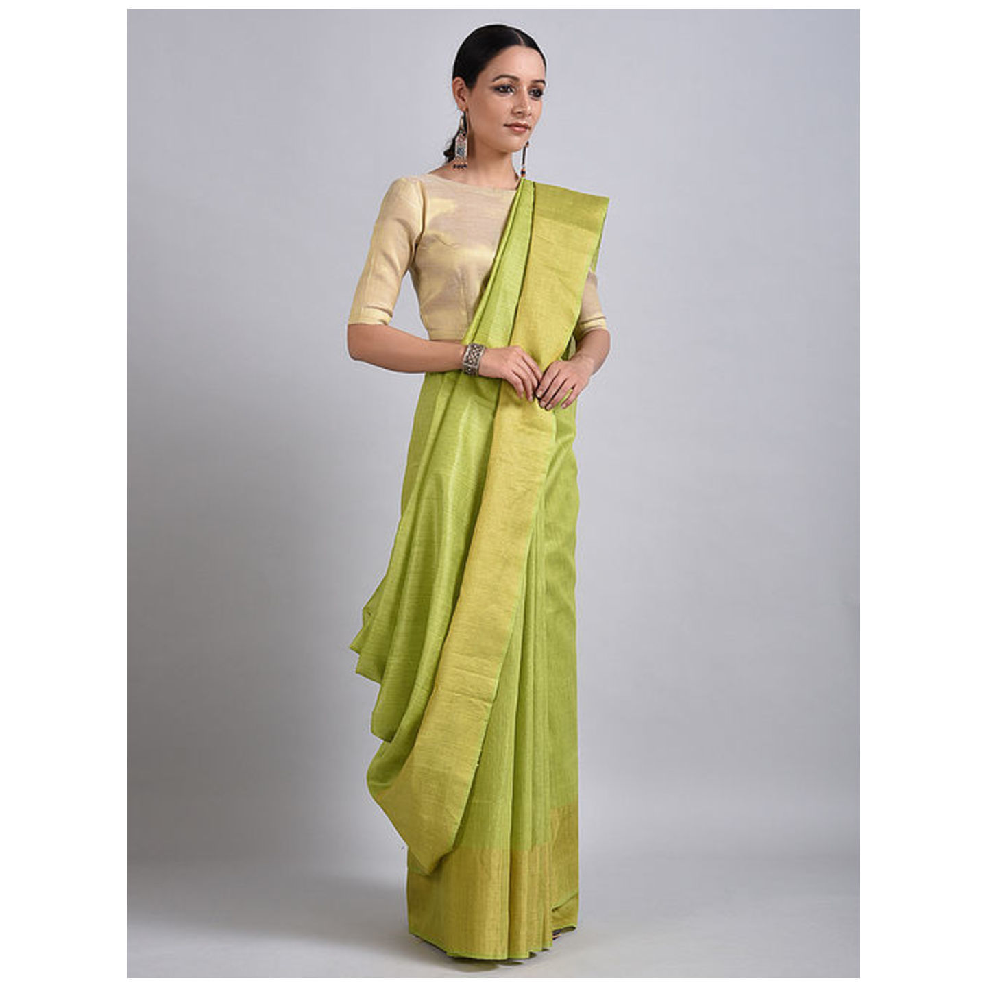 Tussar Muga Silk Saree