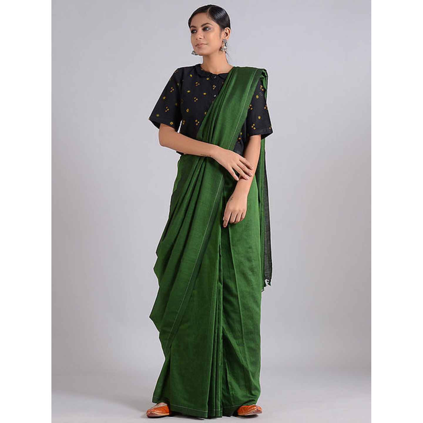 Khadi Saree with Tassels