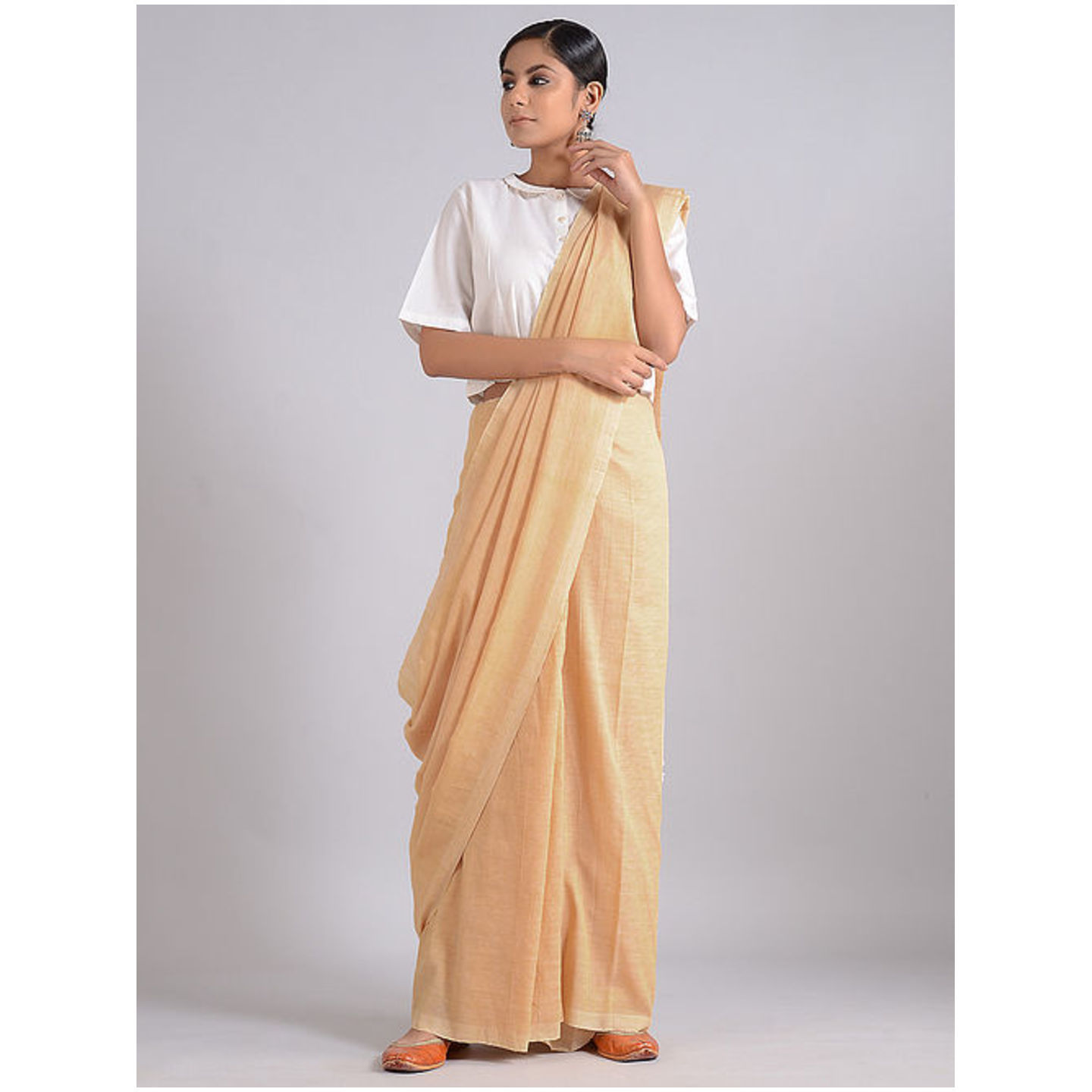 Khadi Saree with Tassels