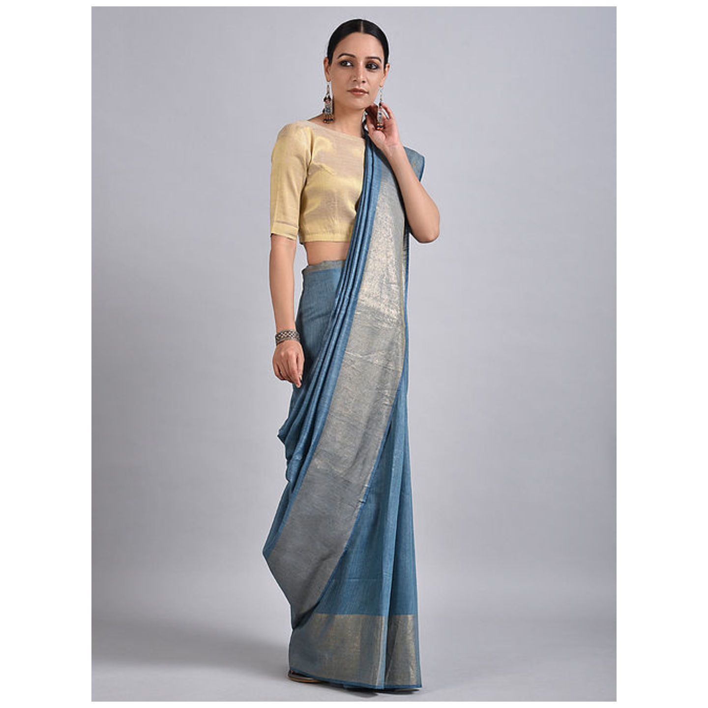 Tussar Muga Silk Saree