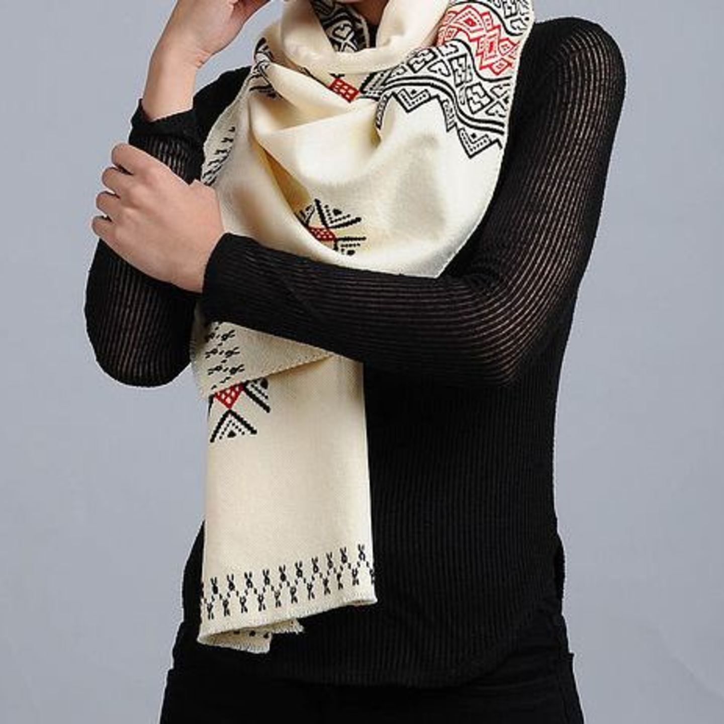 Toda Hand Embroidered Stole