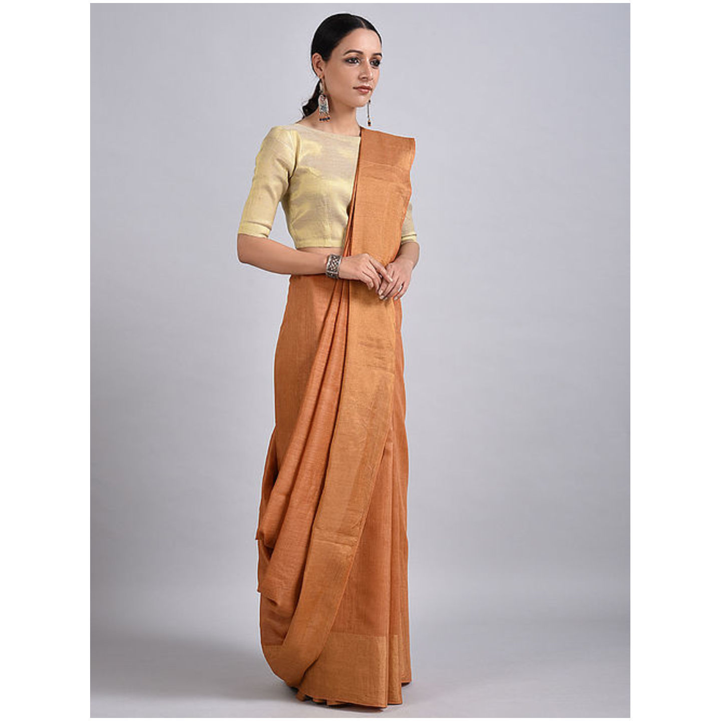 Tussar Muga Silk Saree