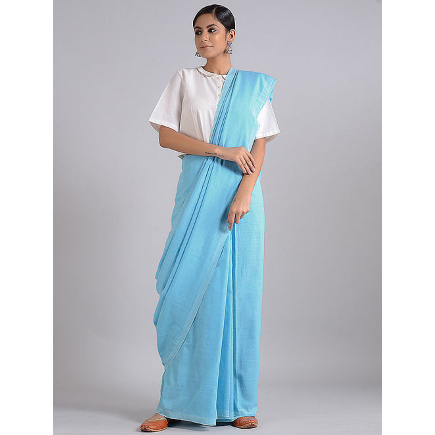 Khadi Saree with Tassels