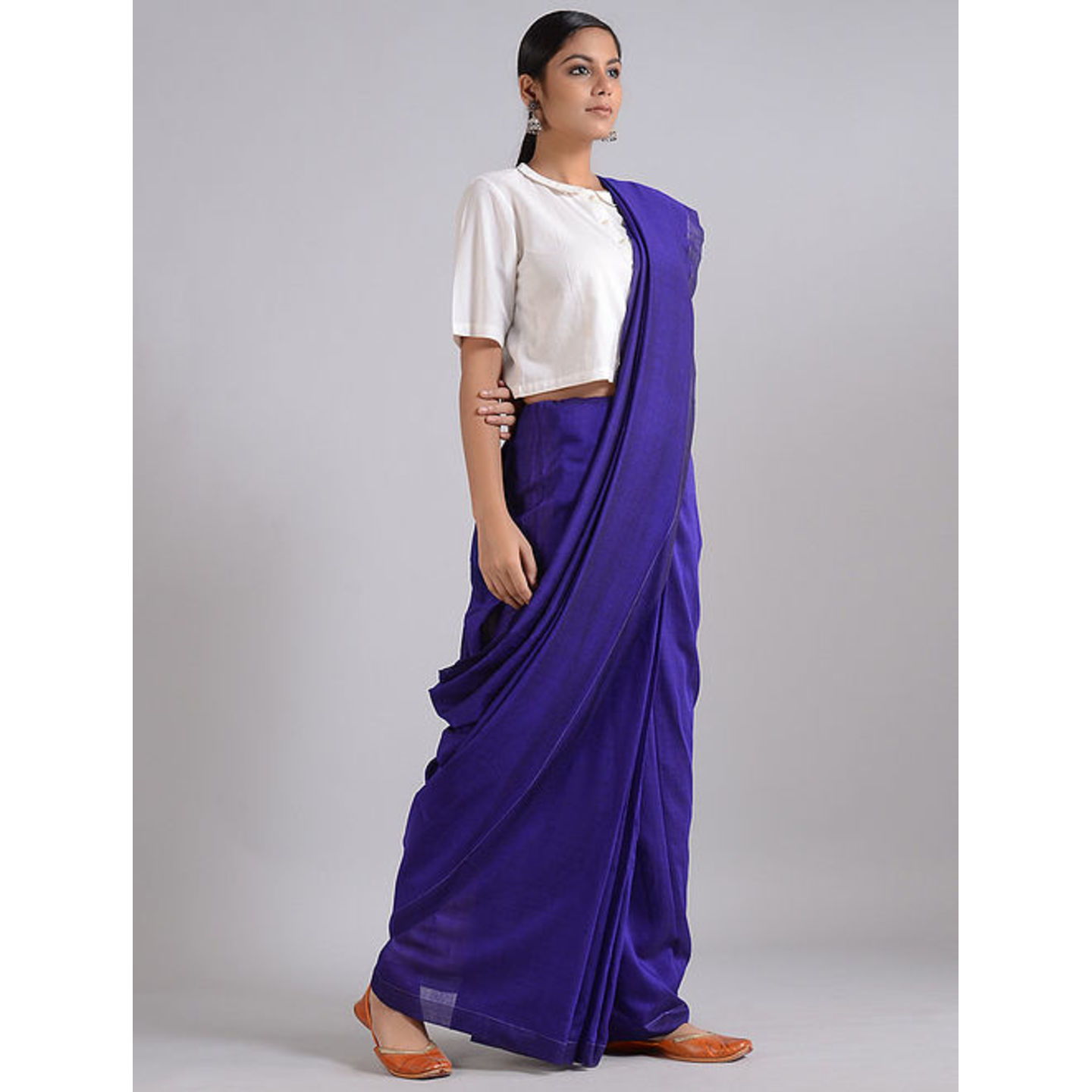 Khadi Saree with Tassels