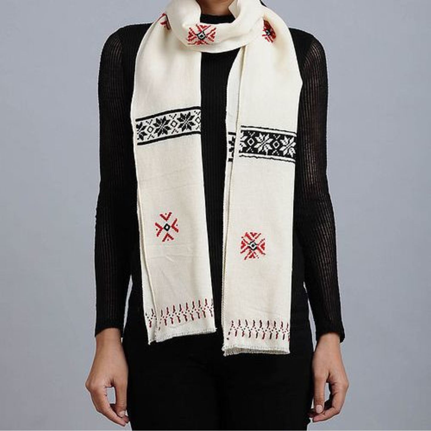 Toda Hand Embroidered Scarf