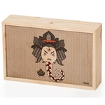 Natural Wooden Slider Box Big- Flower Ganesh