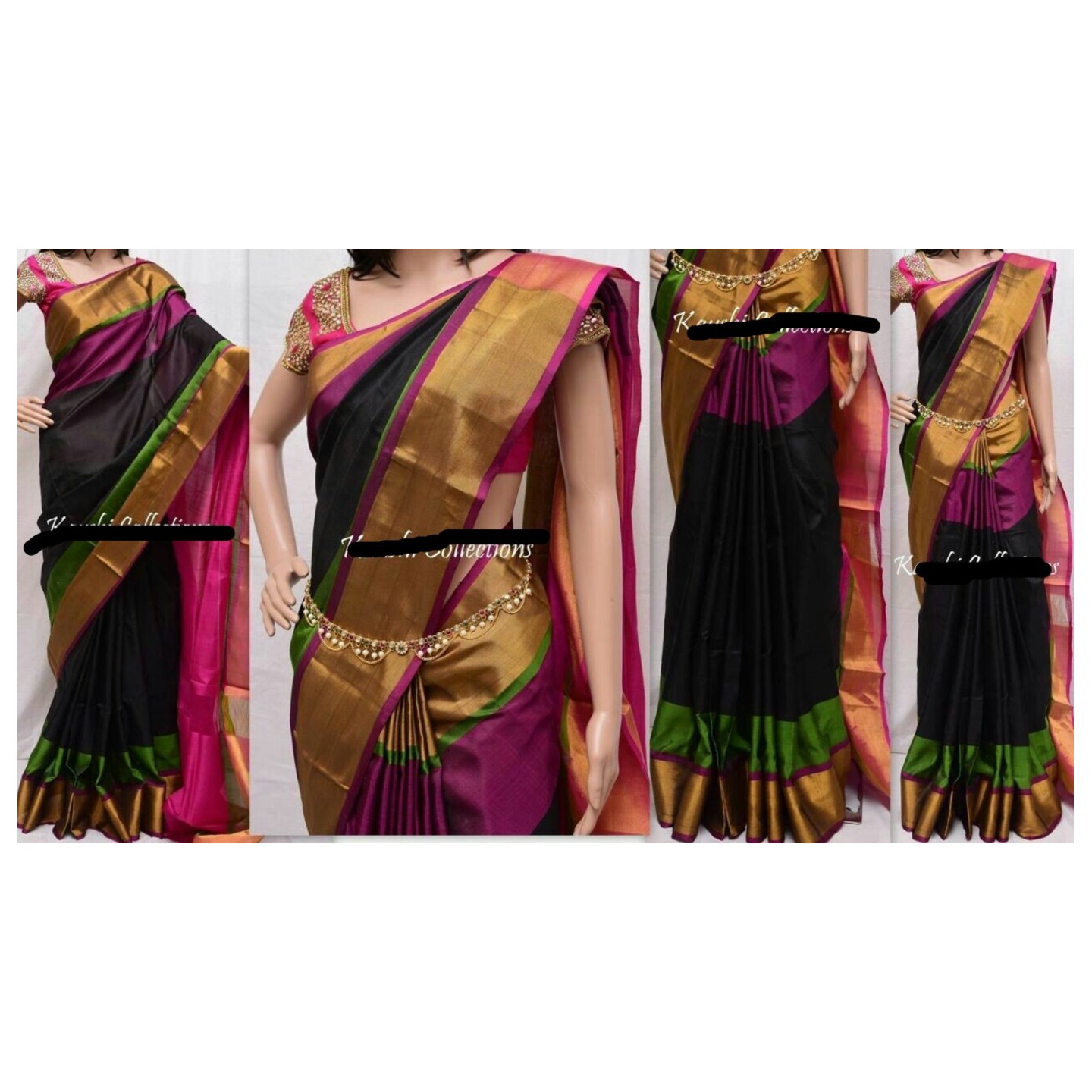 uppada black saree