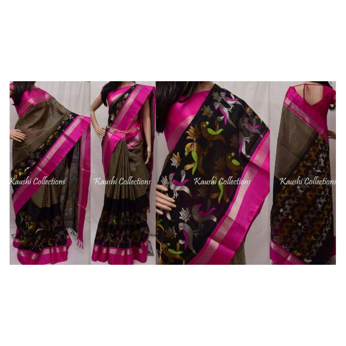 kuppadam black sarees