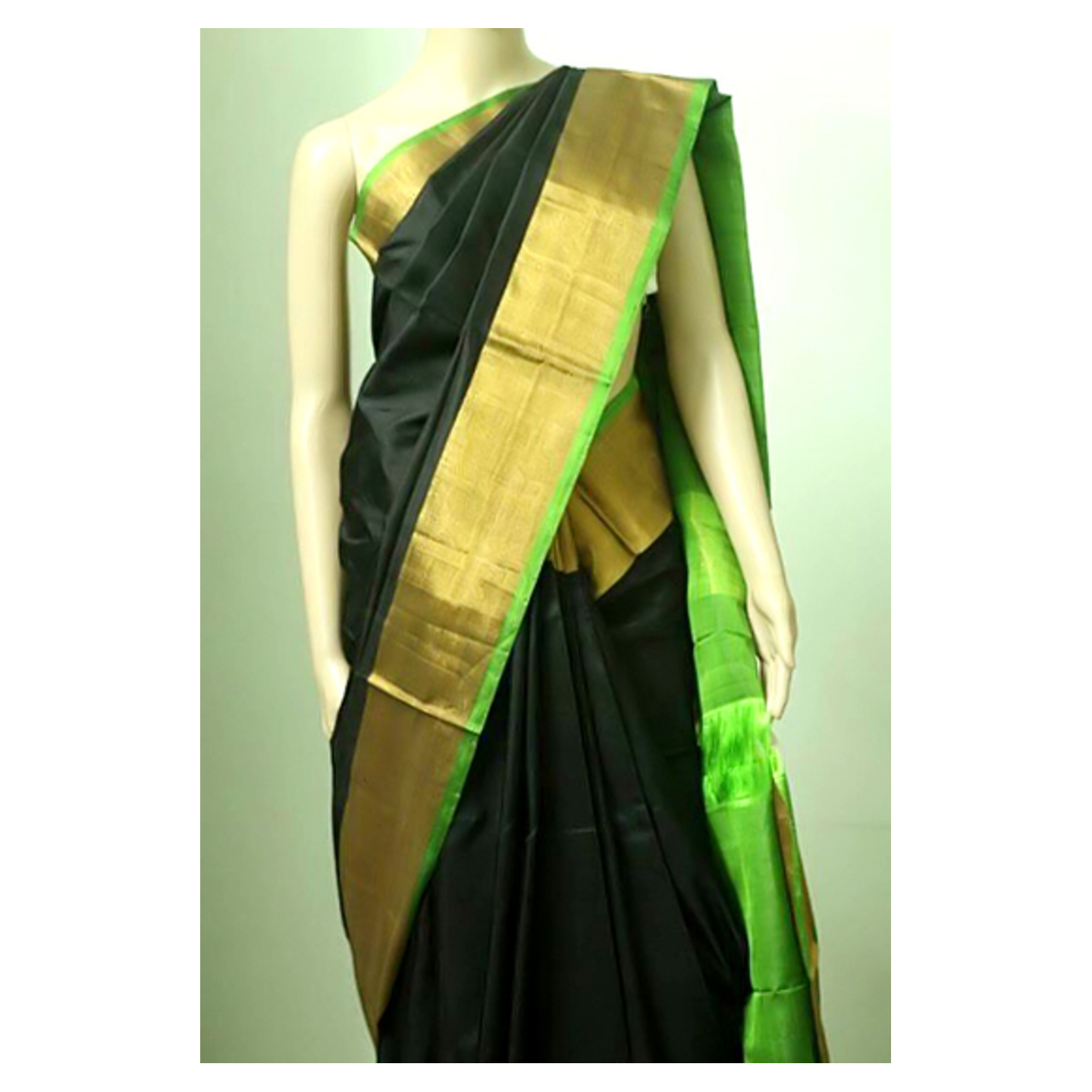 uppada black paine handloom saree 