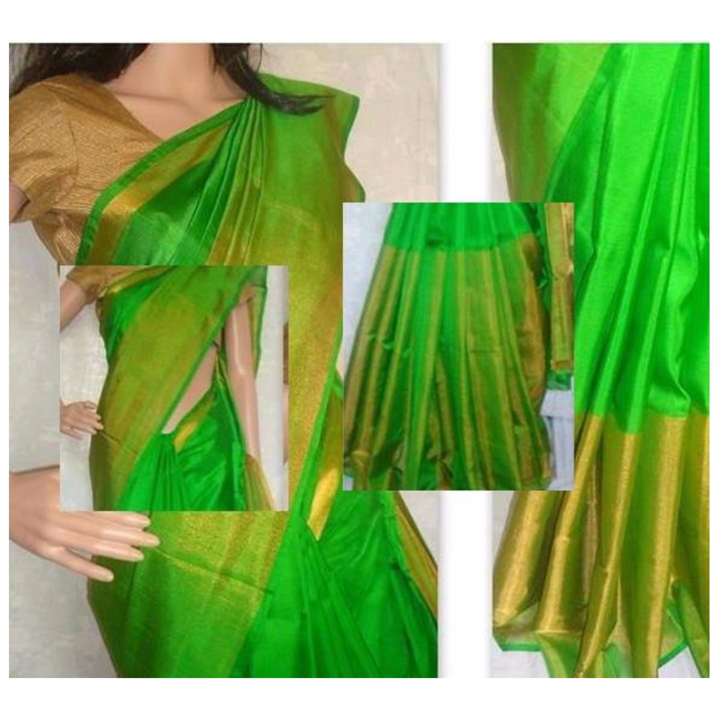 uppada green handloom sarees 