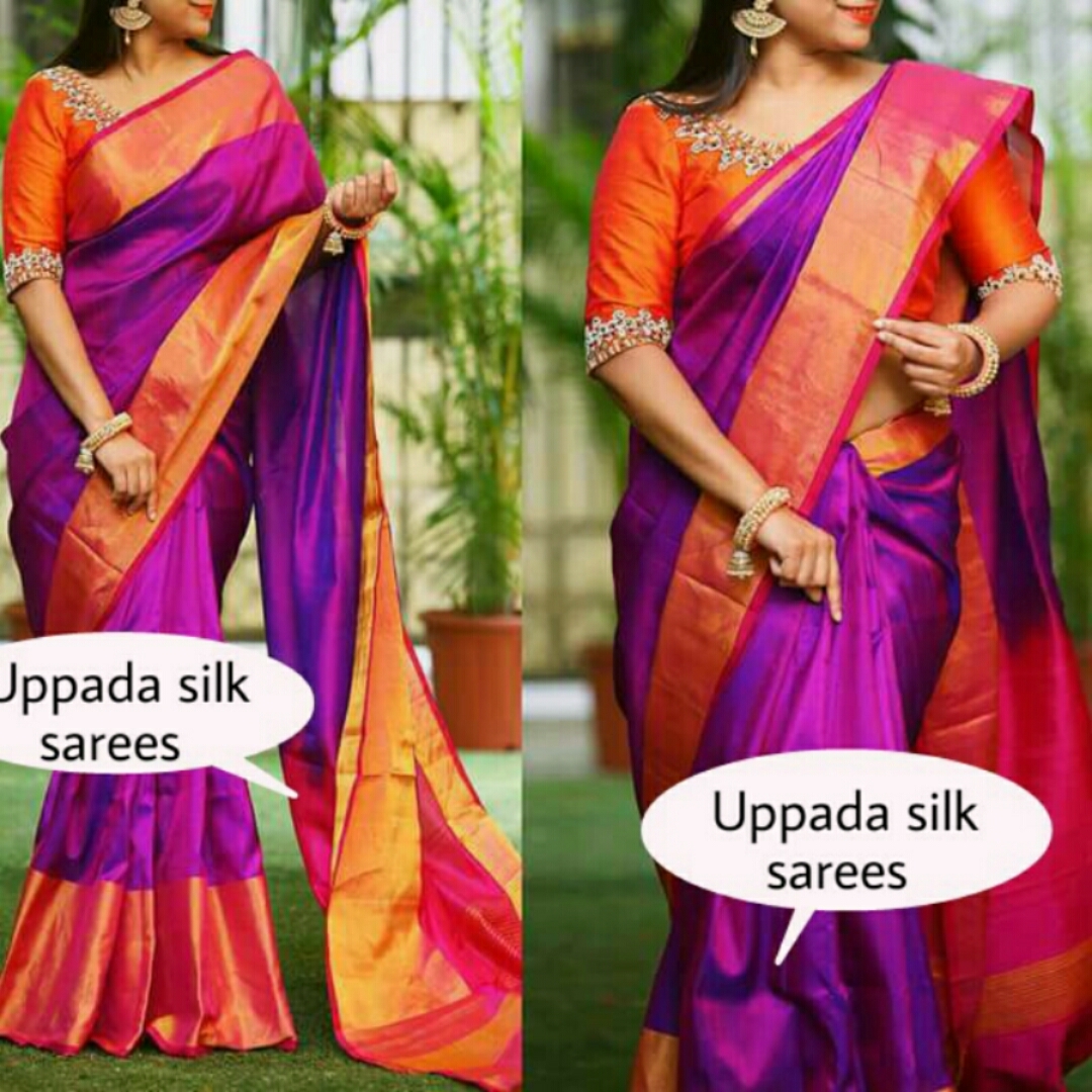 uppada purpal handloom sarees 