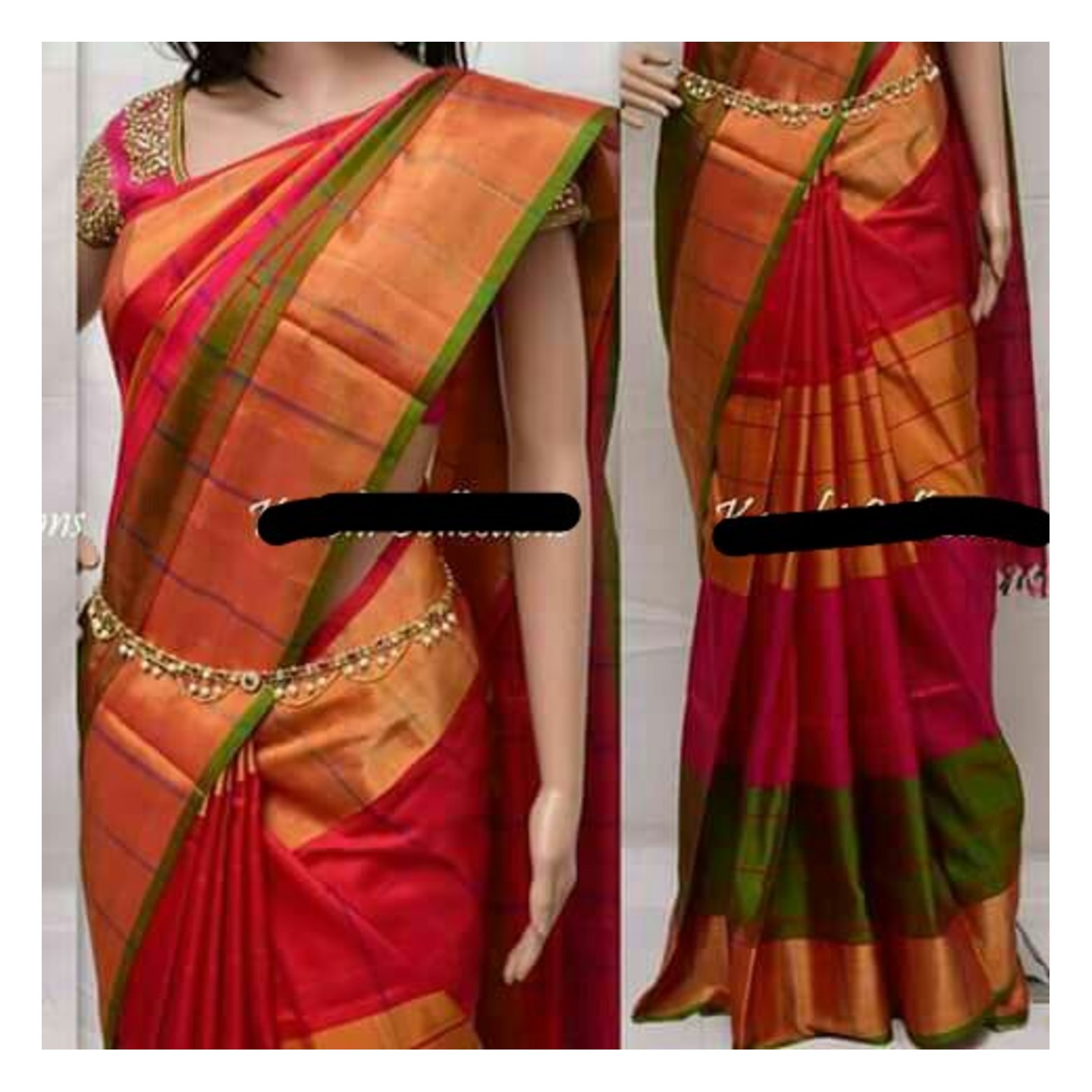 uppada 4 colrs sarees 