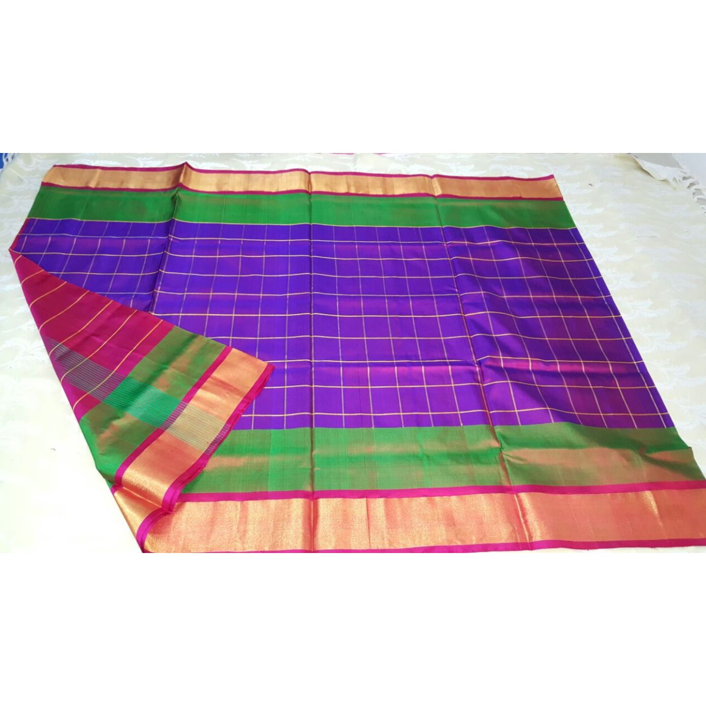 uppada purpale handloom saree