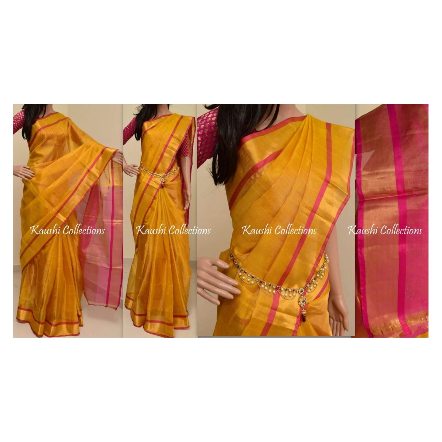 uppada tissue handloom sarees