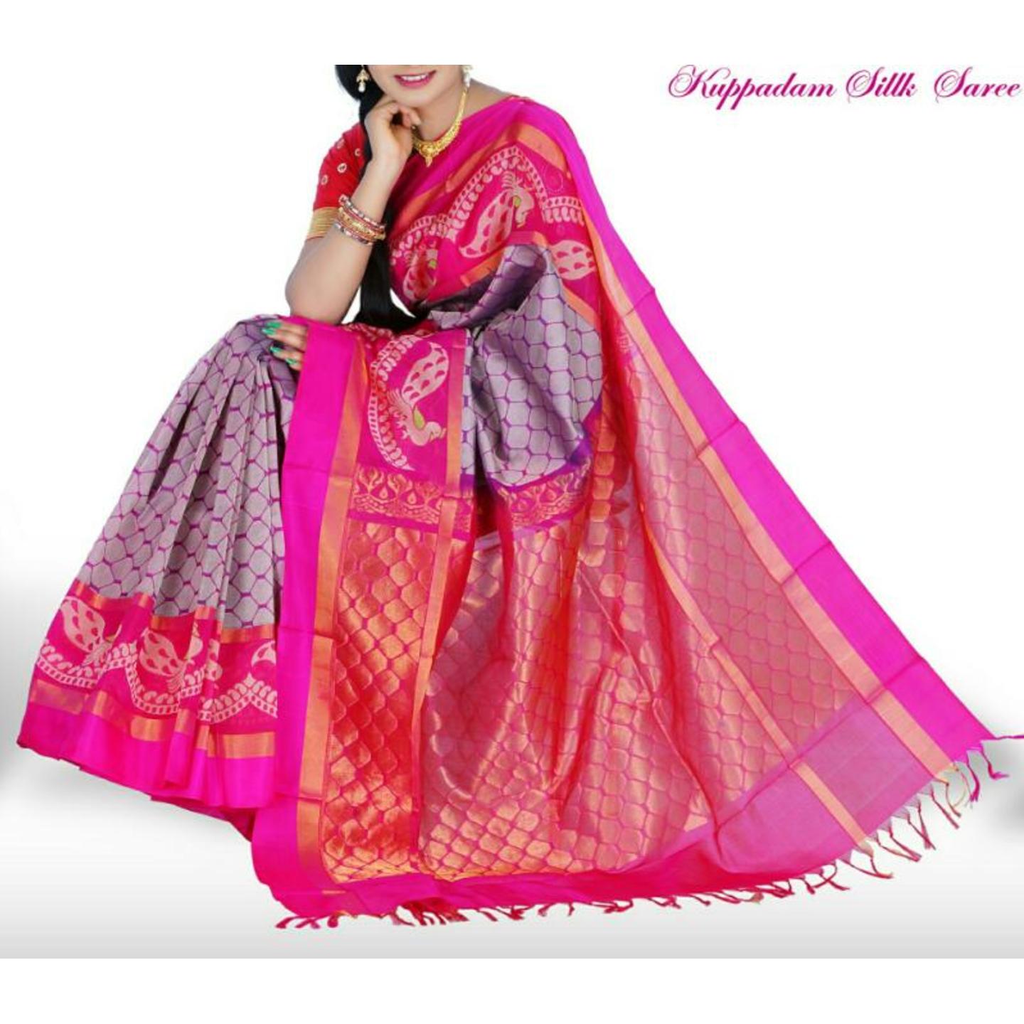 kuppada pink sarees