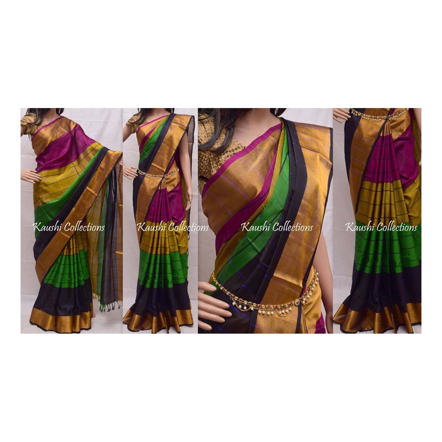 uppada 4 colrs sarees