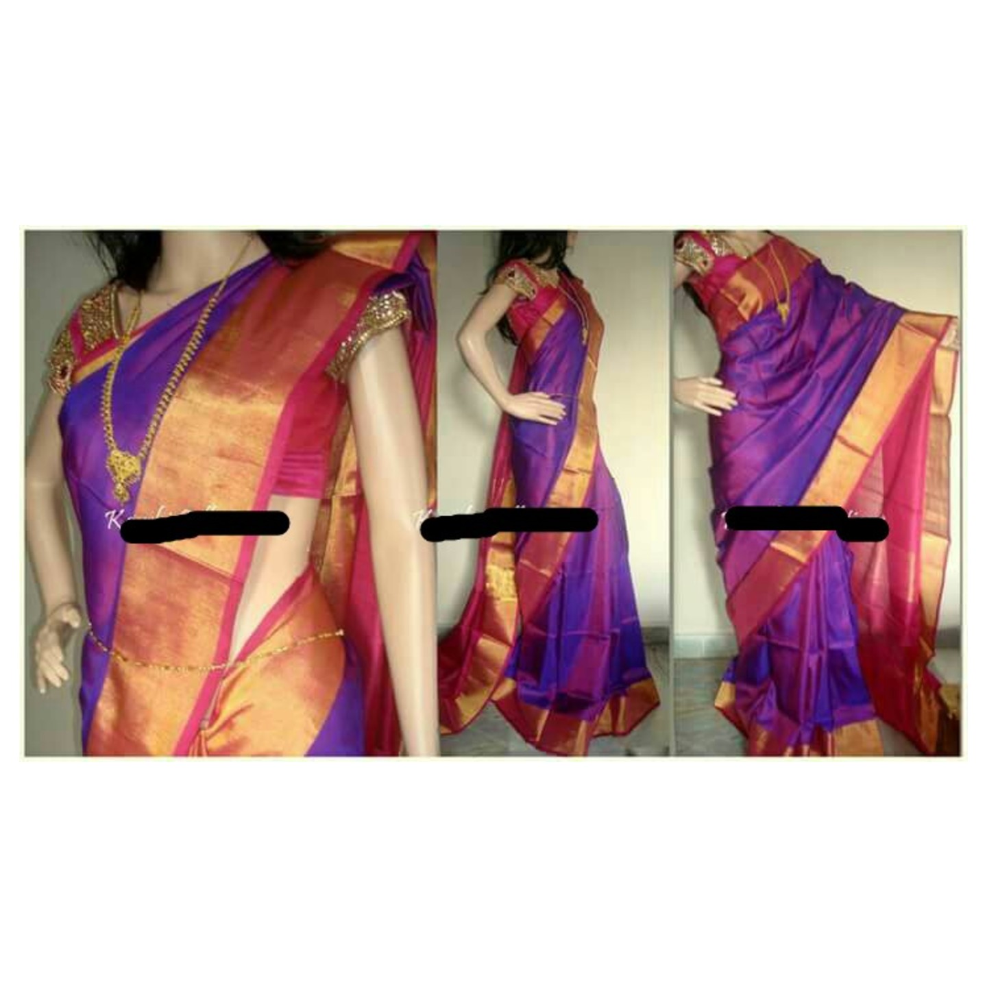 uppada purpale saree