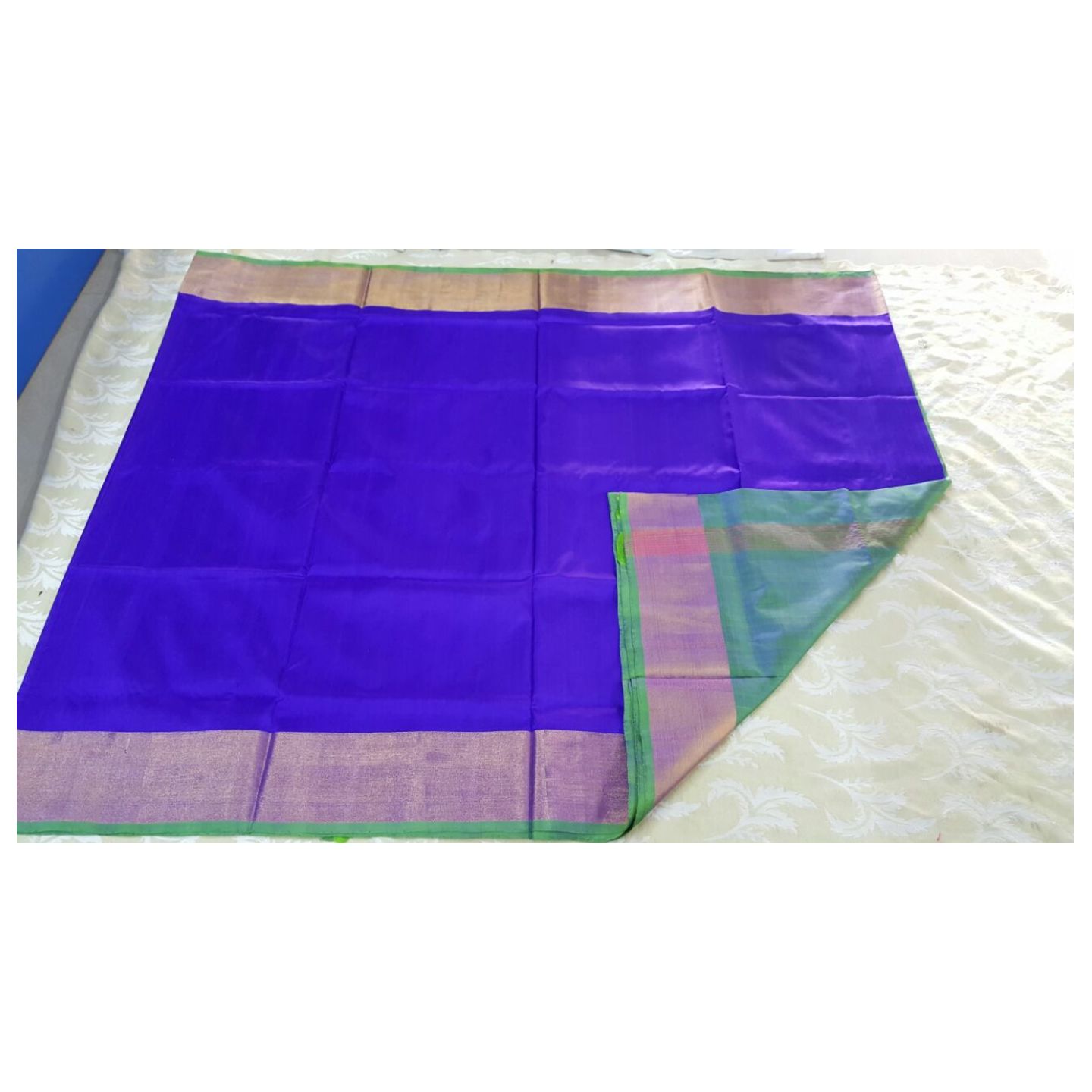 uppada blue handloom sarees