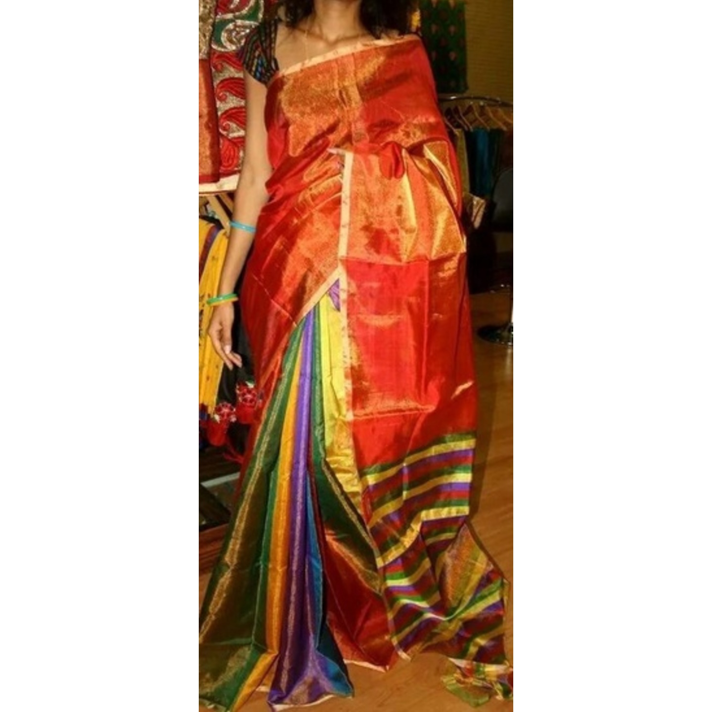 uppada malti colr handloom saree 