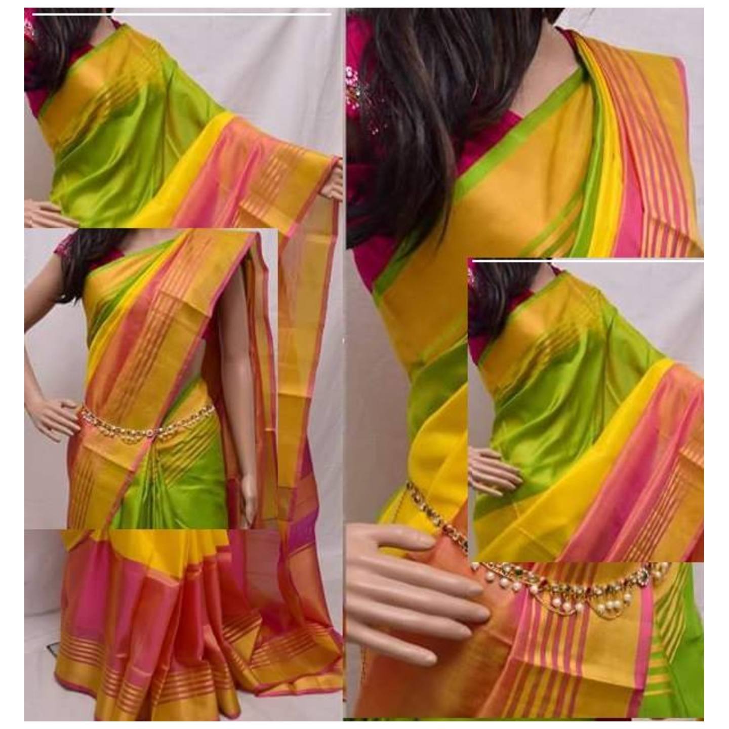 uppada 3 colors handloom sarees 