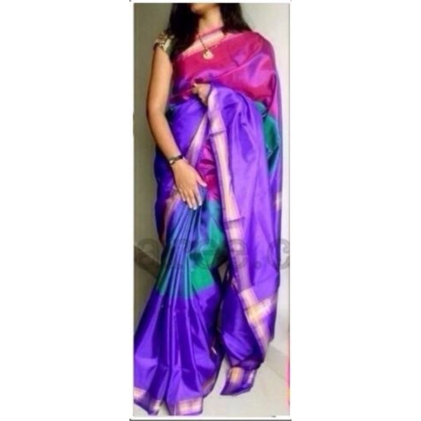 uppada 3 colrs handloom saree 