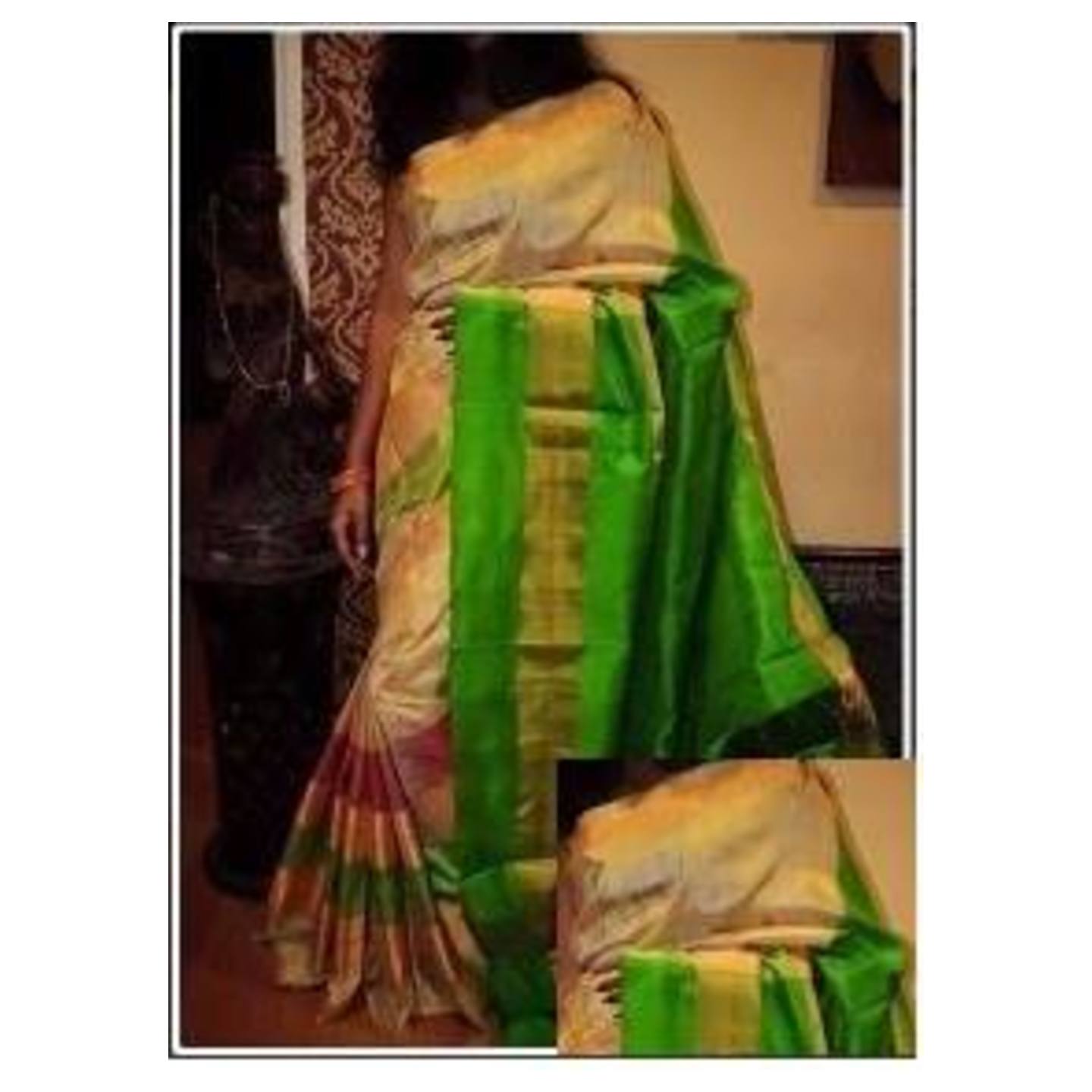 uppada cream handloom sarees 