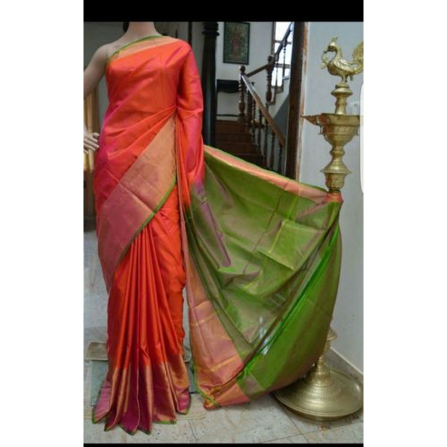 uppada bid border handloom saree