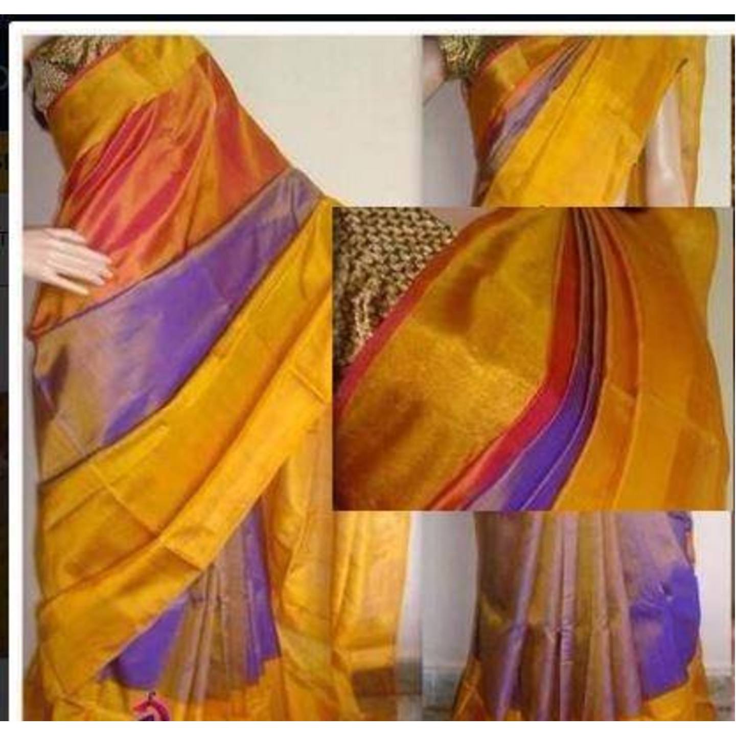 uppada 3 colrs handloom sarees 