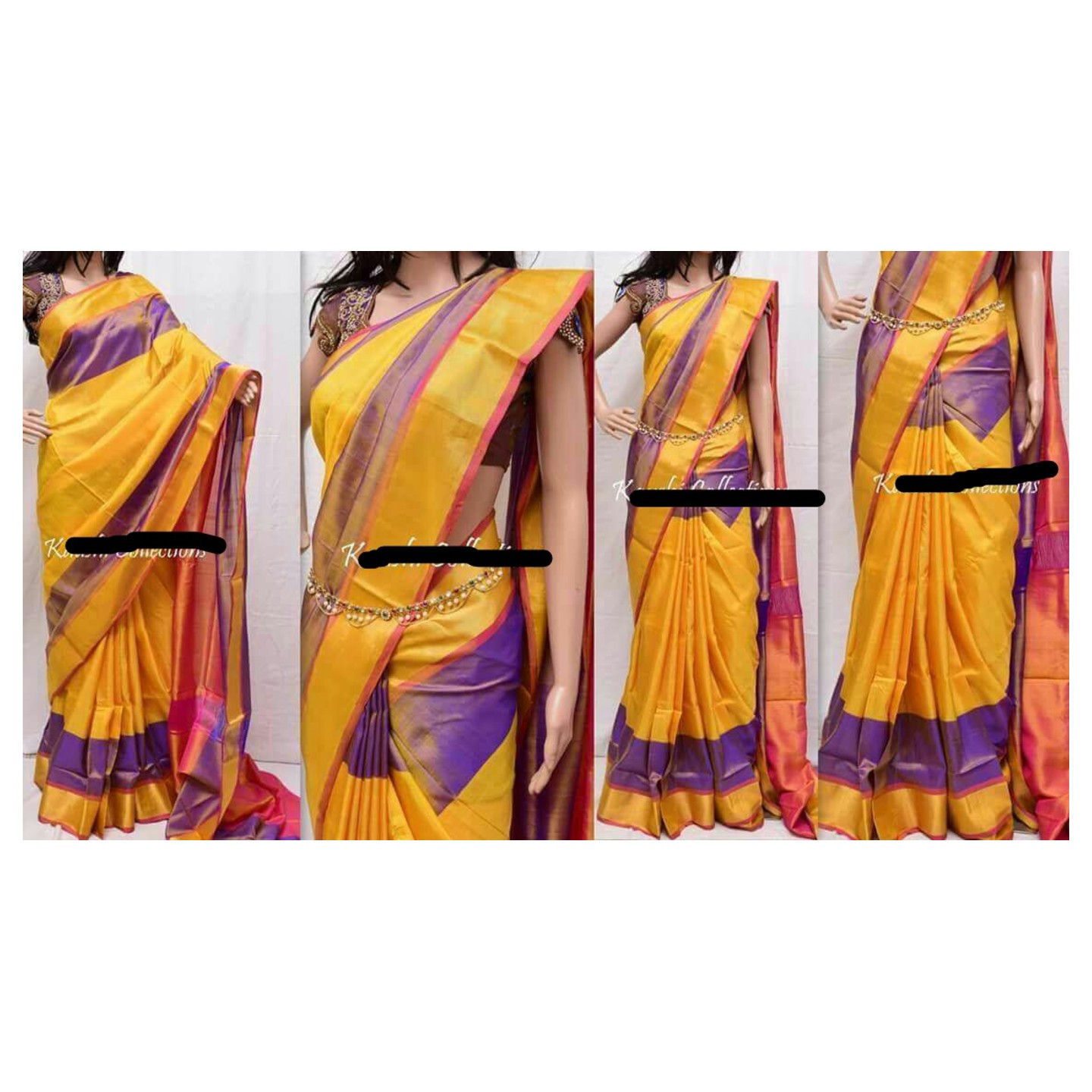 uppada yellow sarees 