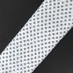 White Rayon with Black Booti Printed Fabric