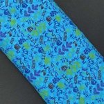 Blue Cotton Block Printed Fabric