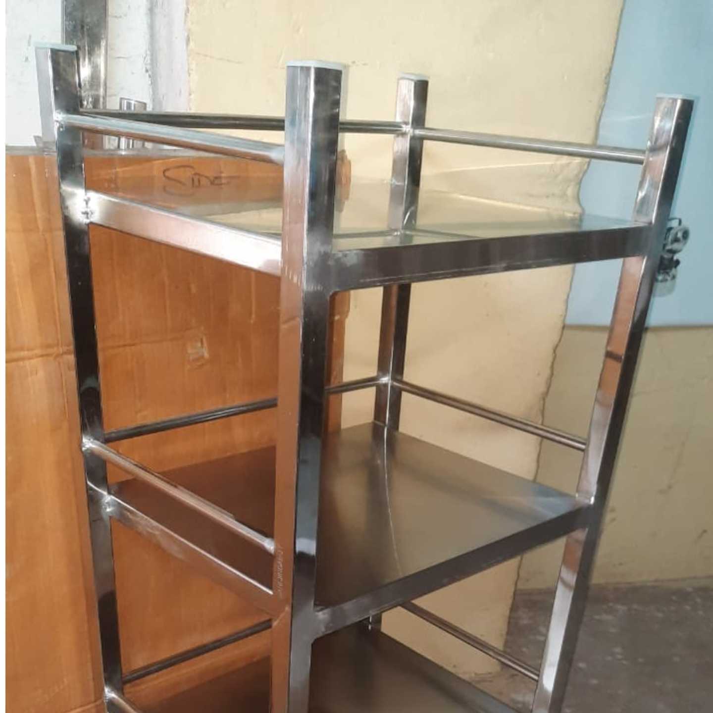 INSTRUMENT TROLLEY STAINLESS STEEL