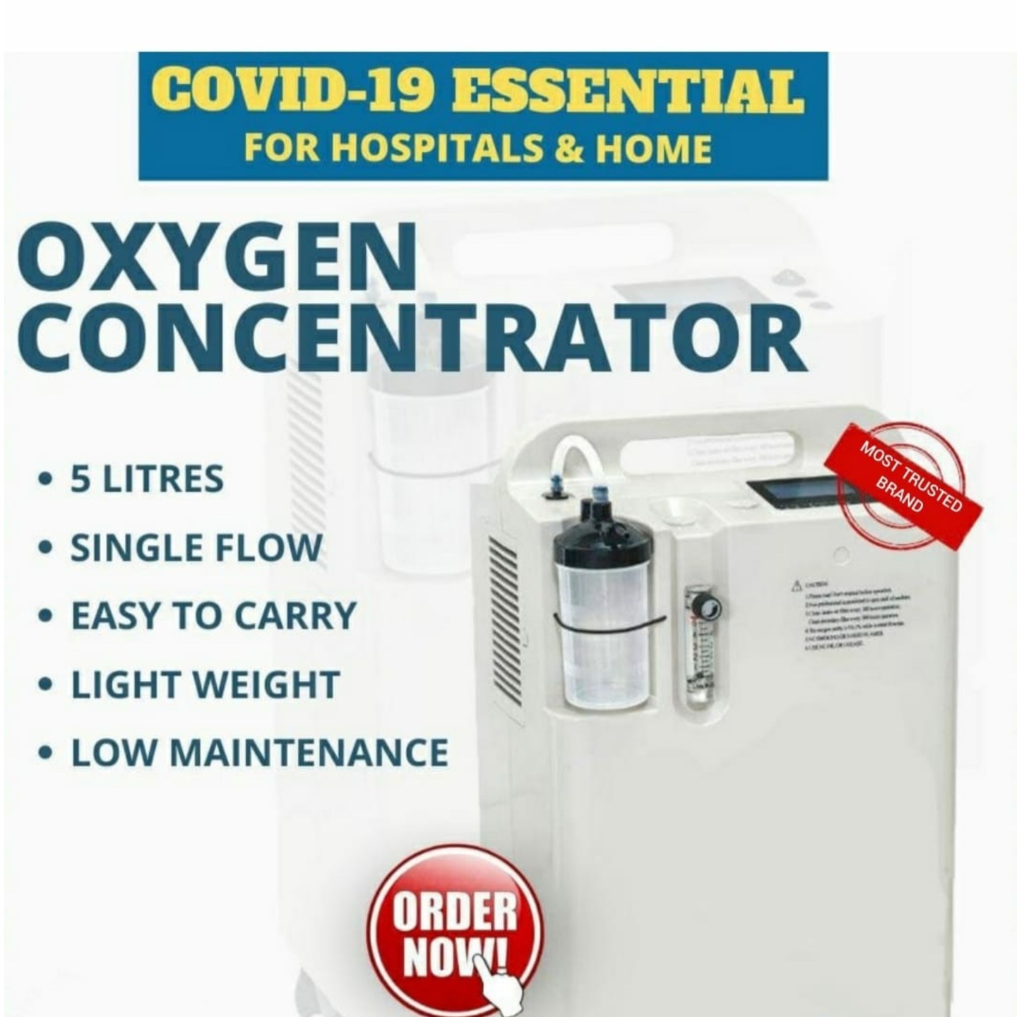 OXYGEN CONCENTRATOR 5 LITRE